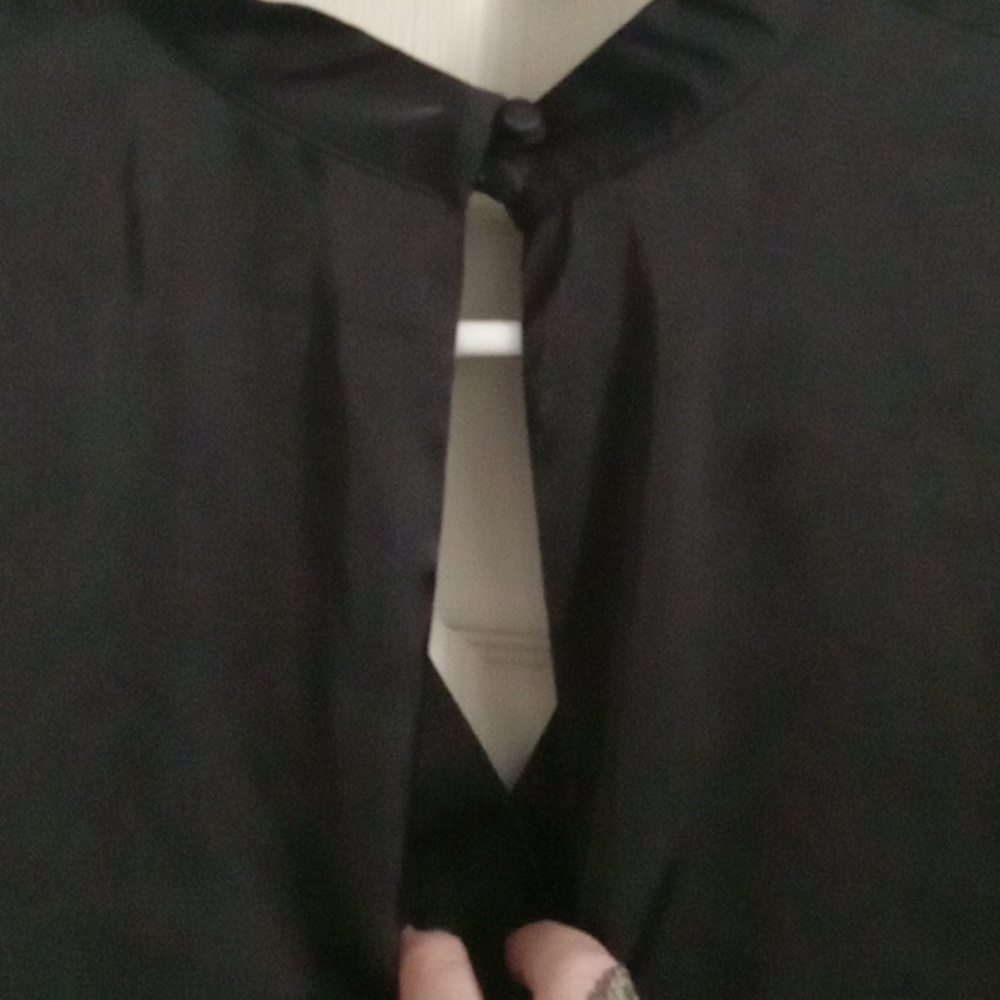 5/$20**Size 10 Glassons black satin blouse - Picture 7 of 8